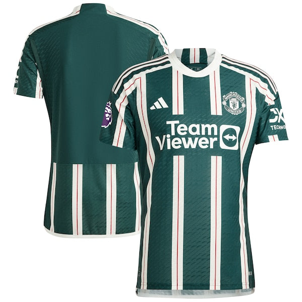 Manchester United adidas 2023/24 Away Authentic Jersey - Green