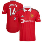 Christian Eriksen Manchester United adidas 2022/23 Home Authentic Player Jersey - Red