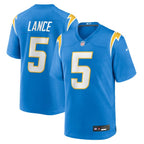 Trey Lance Los Angeles Chargers Nike Team Game Jersey -  Powder Blue