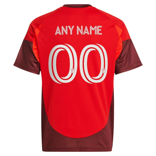 Toronto FC adidas Youth 2025 Club Kit Replica Custom Jersey - Red