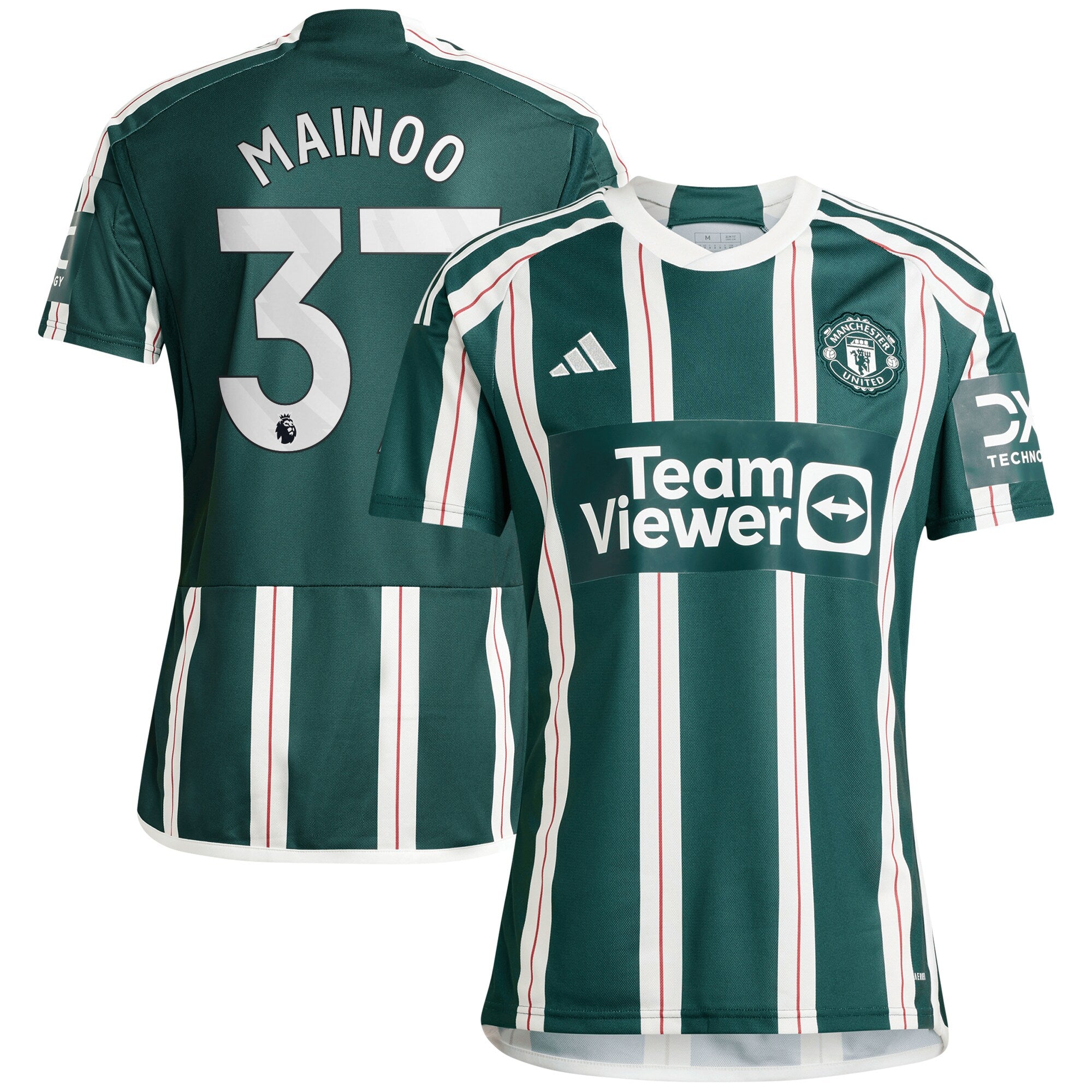 Kobbie Mainoo Manchester United adidas 2023/24 Home Replica Player Jersey - Red/Green
