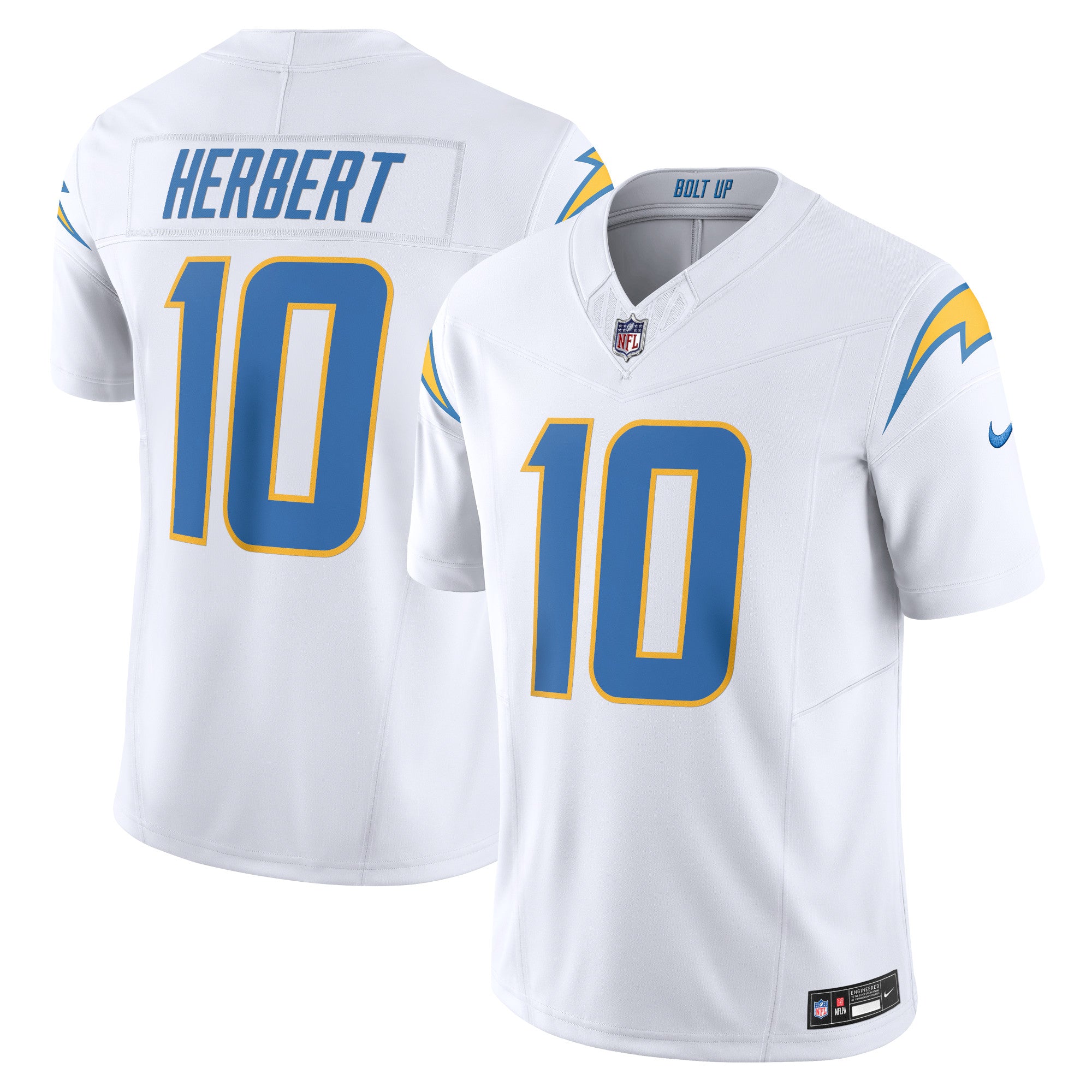 Justin Herbert Los Angeles Chargers Nike Vapor F.U.S.E. Limited Jersey - Navy/Powder Blue/Royal/White