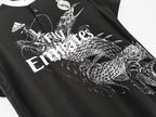 Los Merengues 2014-15 Second Away Vintage Custom Jersey - Black Dragon