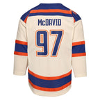 Connor McDavid Edmonton Oilers Youth Alternate Replica Player Jersey - Light Beige/Royal