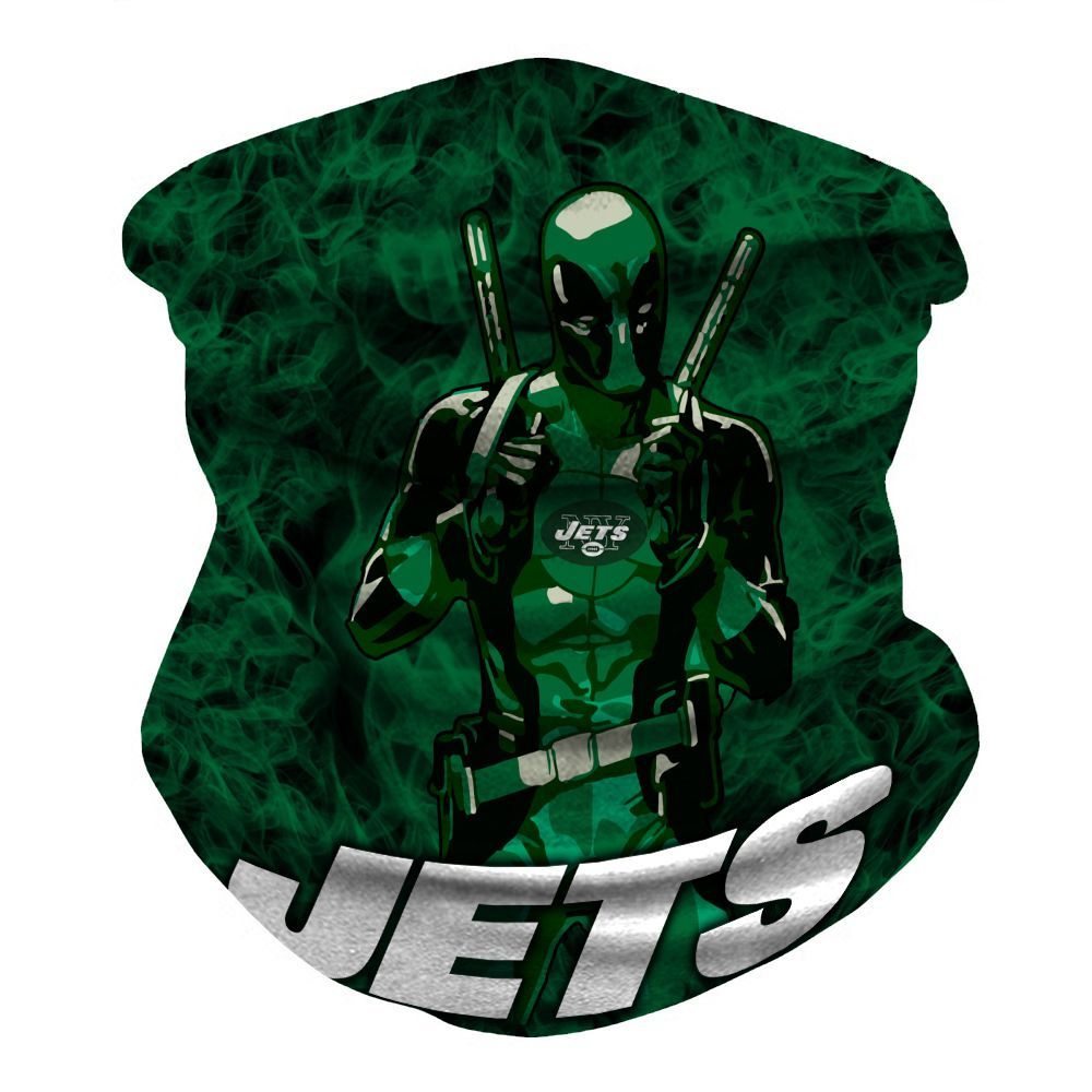 NEW YORK JETS & DEADPOOL FACE MASK BANDANAS