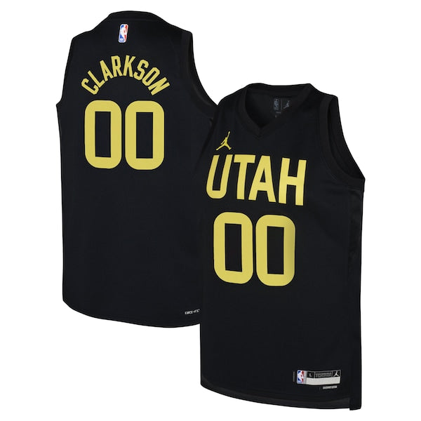 Jordan Clarkson Utah Jazz Jordan Brand Youth Swingman Jersey - Statement Edition - Black