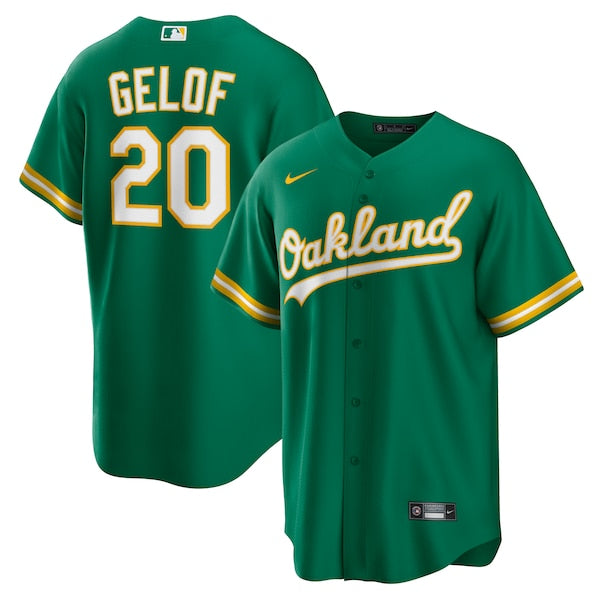 Zack Gelof Oakland Athletics Nike Alternate Replica Jersey - Kelly Green/White