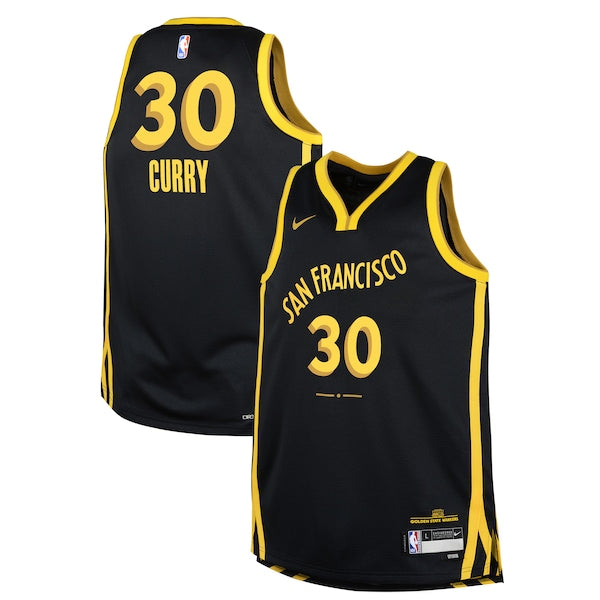 Stephen Curry Golden State Warriors Nike Youth  Swingman Replica Jersey - City Edition - Black