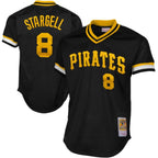 Willie Stargell Pittsburgh Pirates 1982 Authentic Cooperstown Collection Mesh Batting Practice Jersey - Black