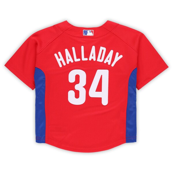 Roy Halladay Philadelphia Phillies  Toddler Cooperstown Collection Mesh Batting Practice Jersey - Red