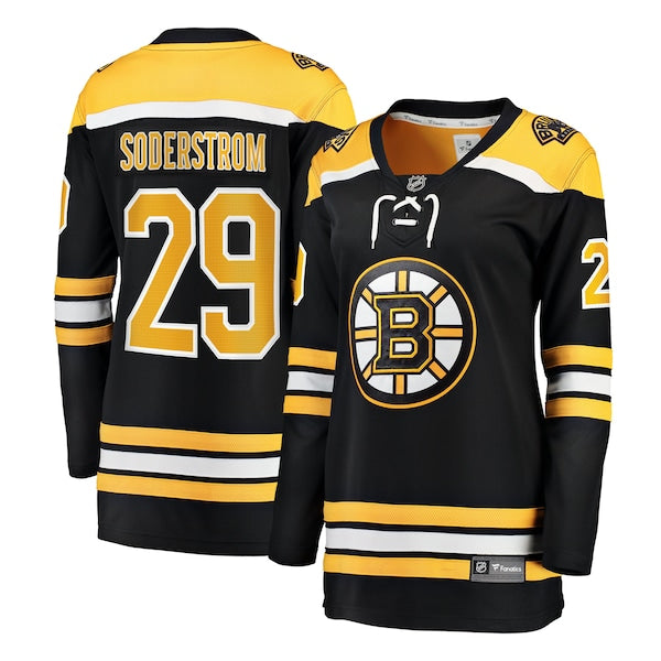 Victor Soderstrom Boston Bruins  Women's Home Breakaway Jersey - Black