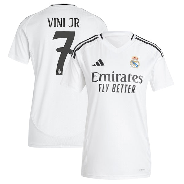 Vini Jr. Los Merengues adidas Women's 2024/25 Home Replica Player Jersey - White