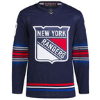 Mika Zibanejad New York Rangers adidas Alternate Authentic Primegreen Player Jersey - Navy