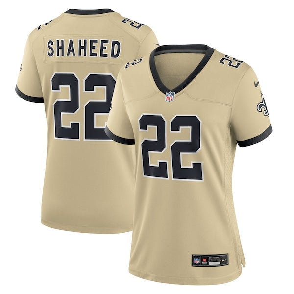 Rashid Shaheed New Orleans Saints Nike Women's Alternate Game Player Jersey - Gold