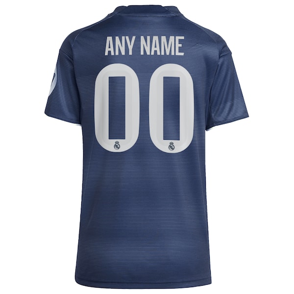 Los Merengues adidas Women's 2025/26 Away Replica Custom Jersey - Blue/White