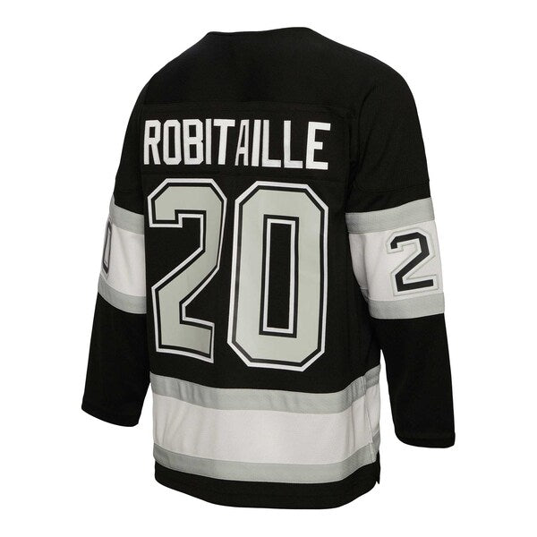 Luc Robitaille Los Angeles Kings Alternate Captain Patch 1992/93 Blue Line Player Jersey - Black