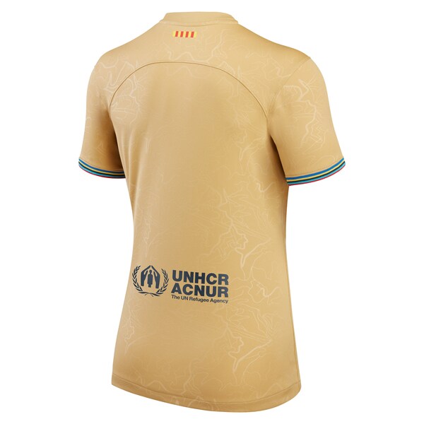 Barcelona Nike Women's 2022/23 Away Replica Blank Jersey - Yellow