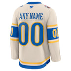 St. Louis Blues  2025 NHL Winter Classic Premium Custom Jersey - Cream