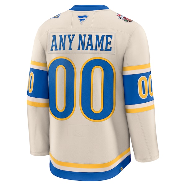 St. Louis Blues  2025 NHL Winter Classic Premium Custom Jersey - Cream