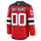 New Jersey Devils  Home Premium Custom Jersey - Red/Black/White
