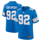 Marcus Davenport Detroit Lions Nike Team Game Jersey -  Blue