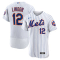 Francisco Lindor New York Mets Nike Home Authentic Player Jersey - White/Gray
