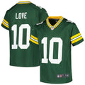 Jordan Love Green Bay Packers Nike Youth Game Jersey - Green