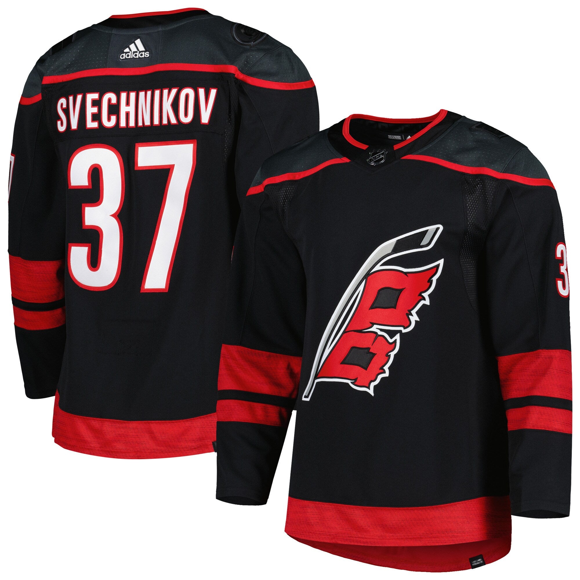 Andrei Svechnikov Carolina Hurricanes adidas  Primegreen Authentic Player Jersey - Red/Black