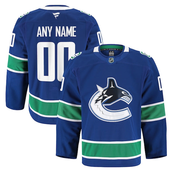 Vancouver Canucks  Home Authentic Pro Custom Jersey - Blue