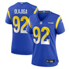 David Olajiga Los Angeles Rams Nike Women's Team Game Jersey -  Royal