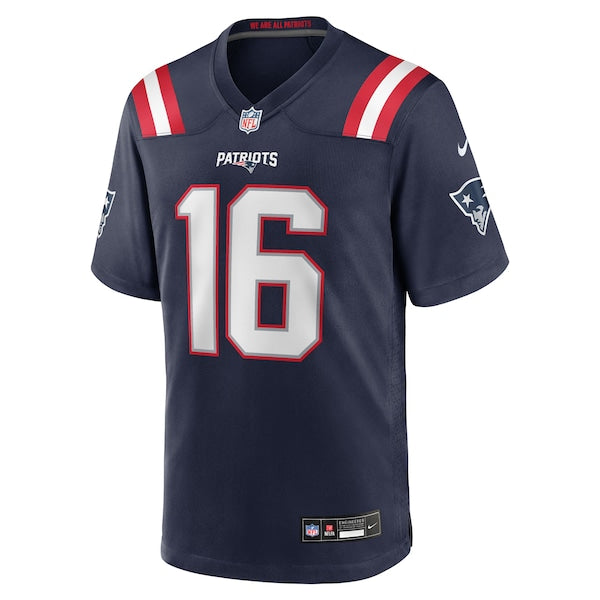 Tommy DeVito New England Patriots Nike Team Game Jersey -  Navy