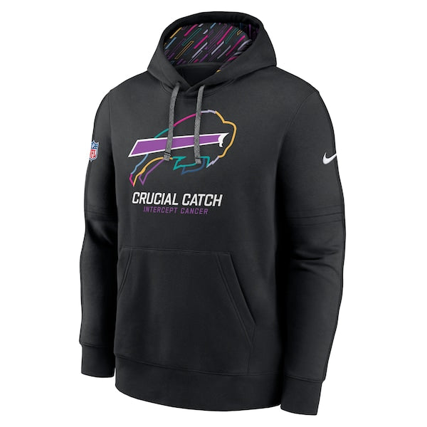 Buffalo Bills Nike 2024 NFL Crucial Catch Club Pullover Hoodie - Black