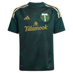 Santiago Moreno Portland Timbers adidas Youth 2025 Forever Green & Gold Replica Player Jersey - Green