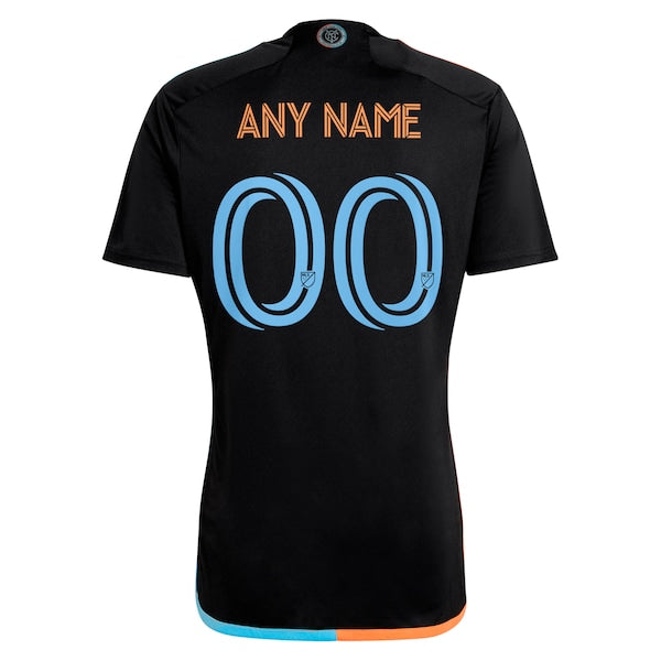 New York City FC adidas 2024 24/7 Kit Replica Custom Jersey – Black