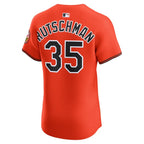 Adley Rutschman Baltimore Orioles Nike Alternate 2 Elite Jersey - Orange/White/Black