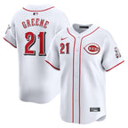 Hunter Greene Cincinnati Reds Nike Home Limited Player Jersey - White