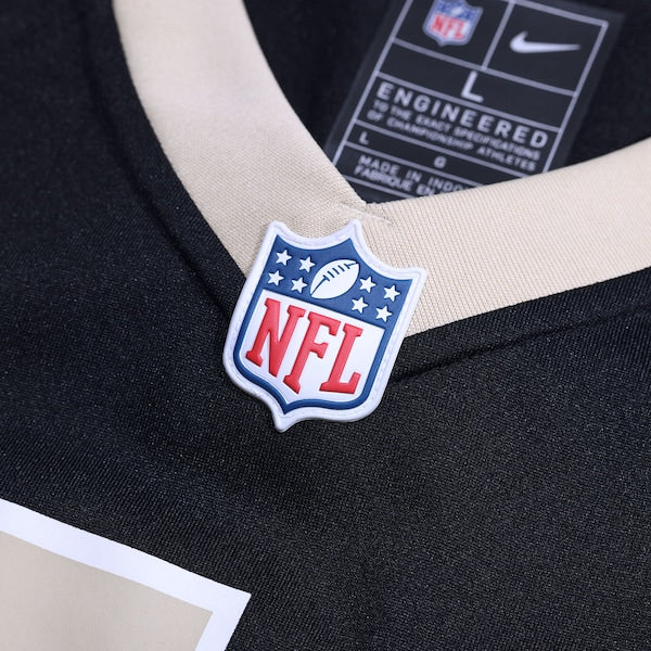 Khalen Saunders New Orleans Saints Nike  Game Jersey -  Black