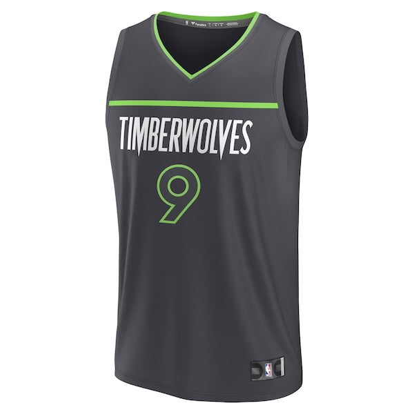 Nickeil Alexander-Walker Minnesota Timberwolves  Youth Fast Break Replica Player Jersey - Statement Edition - Black