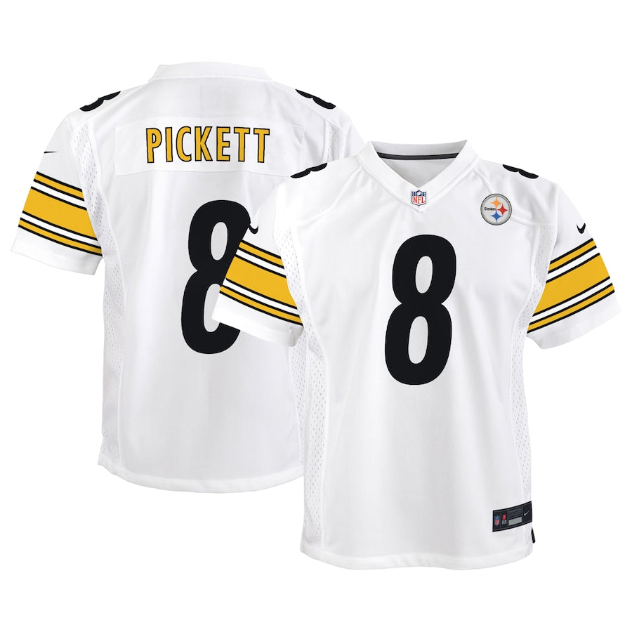 Kenny Pickett Pittsburgh Steelers Nike Youth Game Jersey - Black/White