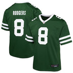 Aaron Rodgers New York Jets Nike Youth Game Jersey - Gotham Green/Black/White