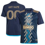 Philadelphia Union adidas Youth 2024 The XV Kit Replica Custom Jersey – Navy