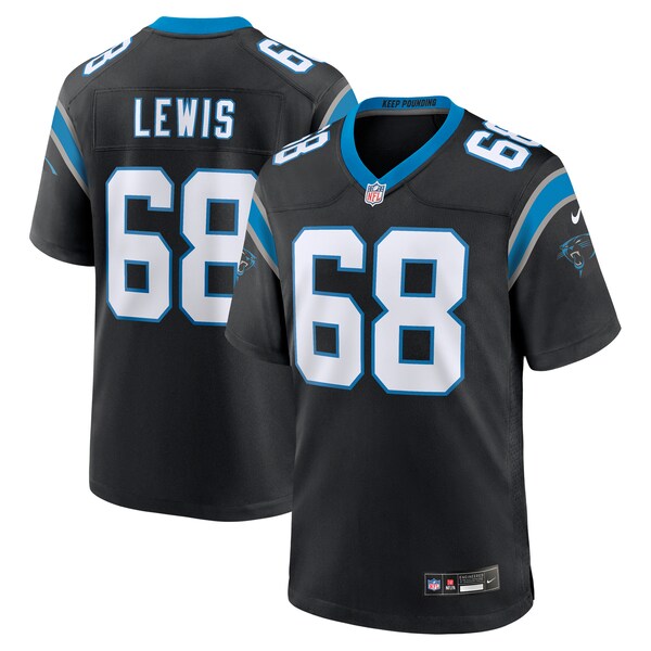 Damien Lewis Carolina Panthers Nike  Game Jersey -  Black