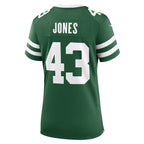 Cam Jones New York Jets Nike Women's Team Game Jersey - Legacy Green