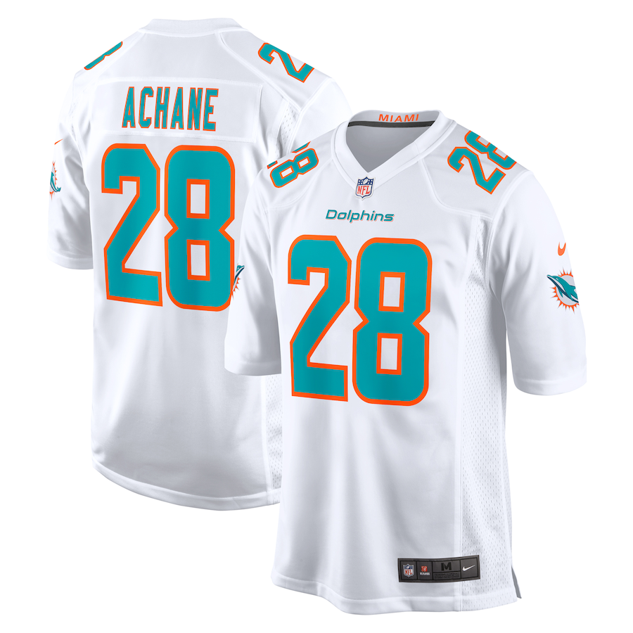 Devon Achane Miami Dolphins Nike Youth Player Game Jersey - White