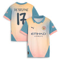 Kevin De Bruyne Manchester City Puma Youth 2024/25 Fourth Replica Player Jersey - Blue/Light Blue