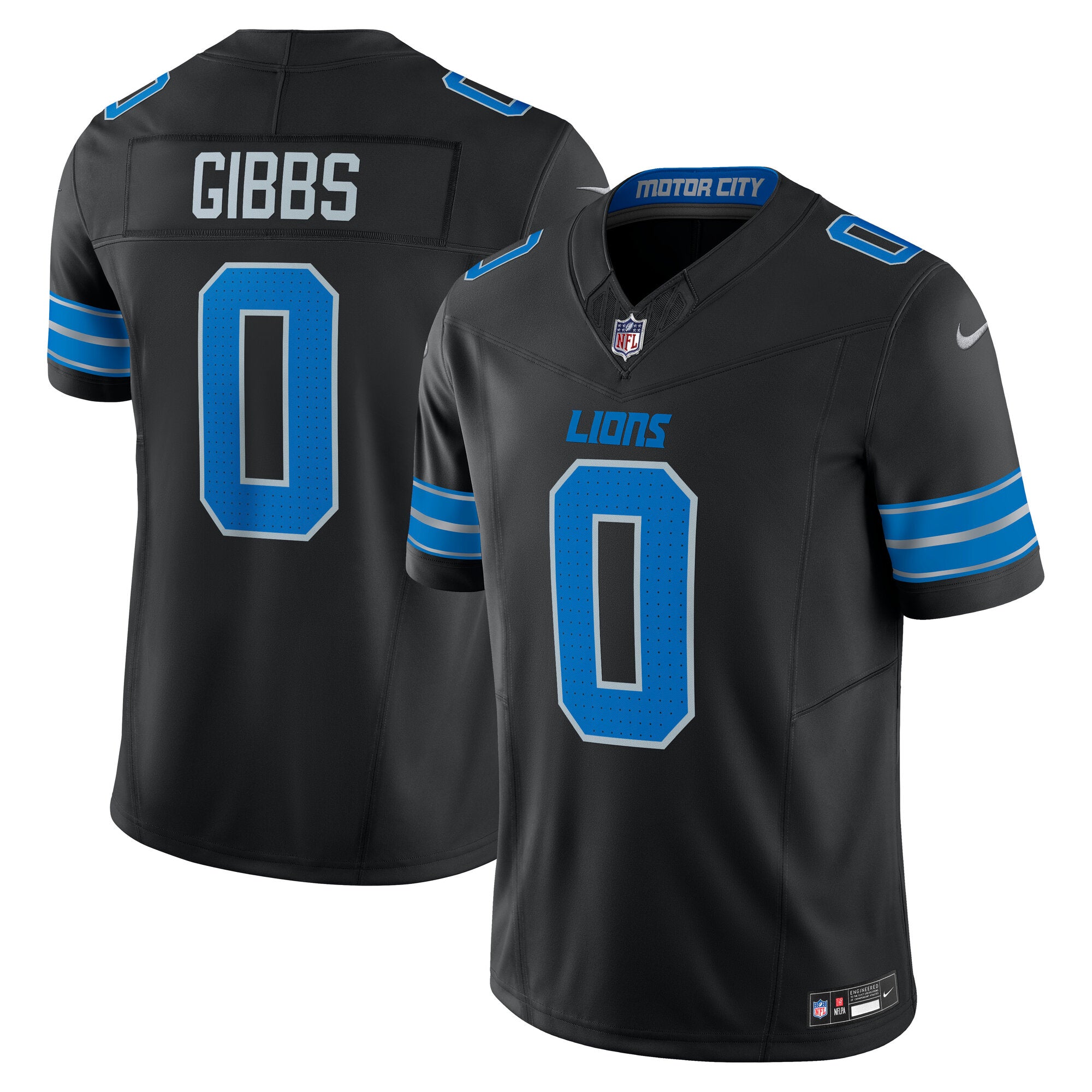 Jahmyr Gibbs Detroit Lions Nike Vapor F.U.S.E. Limited Jersey - White/Black/Blue