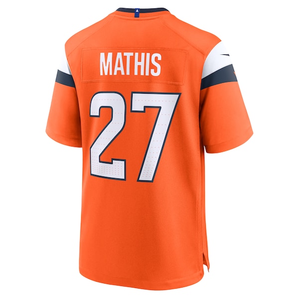 Damarri Mathis Denver Broncos Nike Youth Team Game Jersey -  Orange