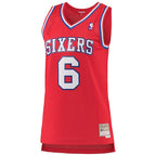 Julius Erving Philadelphia 76ers Women's 1982/83 Hardwood Classics Swingman Jersey - Red