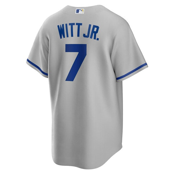 Bobby Witt Jr. Kansas City Royals Nike Road Replica Jersey - Gray/Rush Blue/White