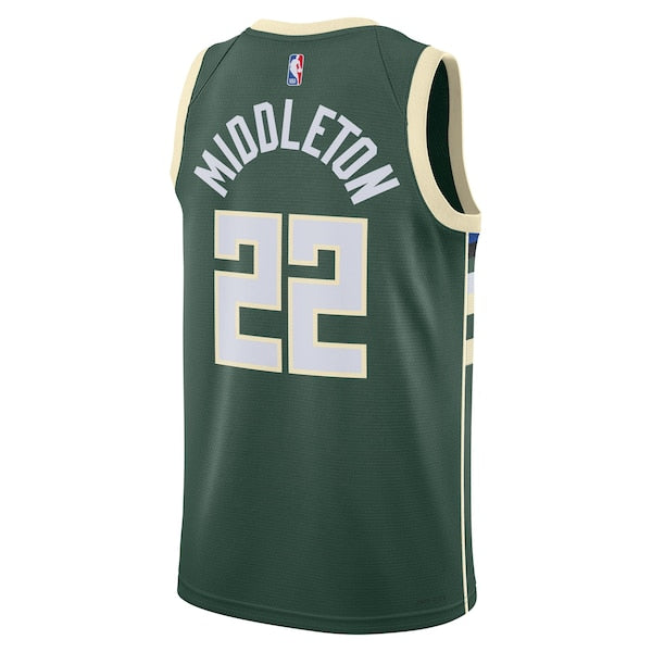 Khris Middleton Milwaukee Bucks Nike Unisex Swingman Jersey - Icon Edition - Hunter Green